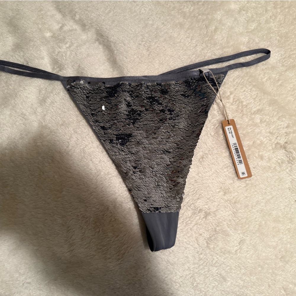 SKIMS silver Sequin Panties